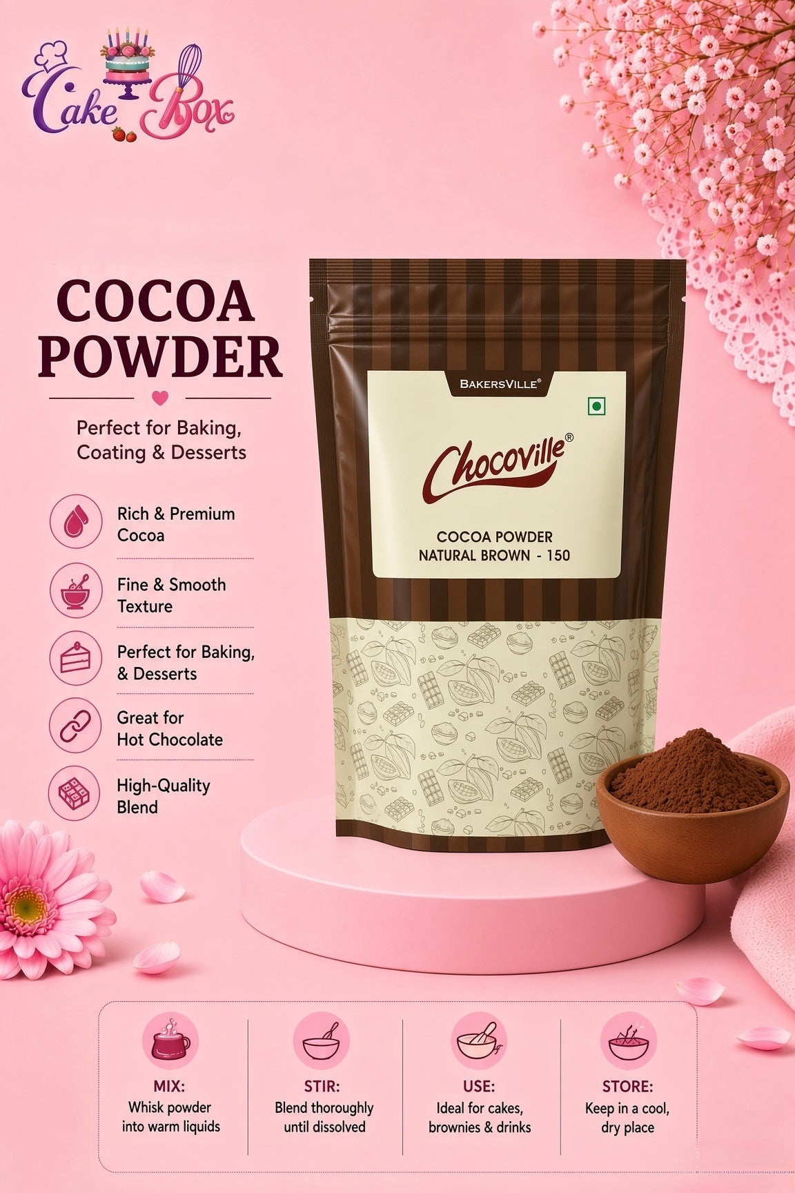 Chocoville Cocoa Powder 150