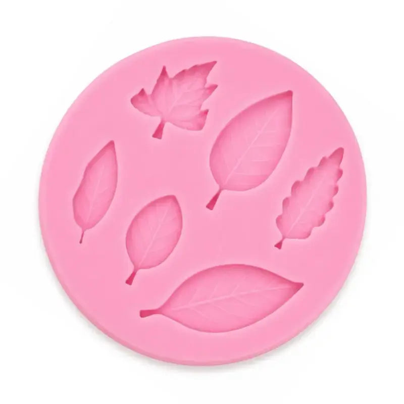Leaf shape silicon fondant mould