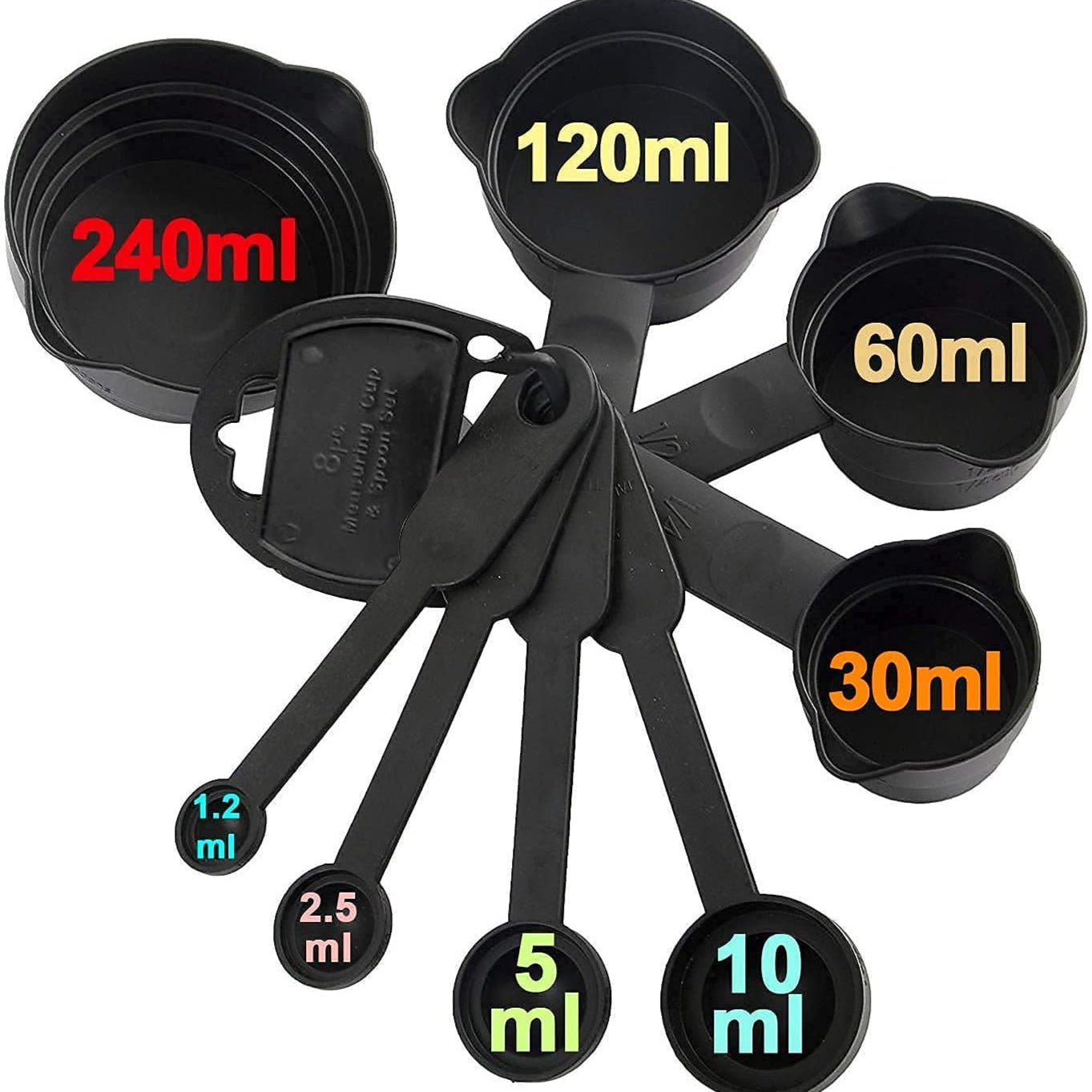 Measuring cups & Spoons Black