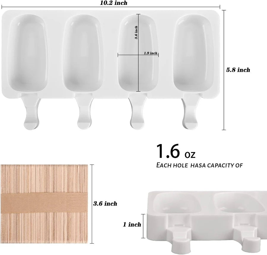 Popsicle Shaped Silicon Mould
