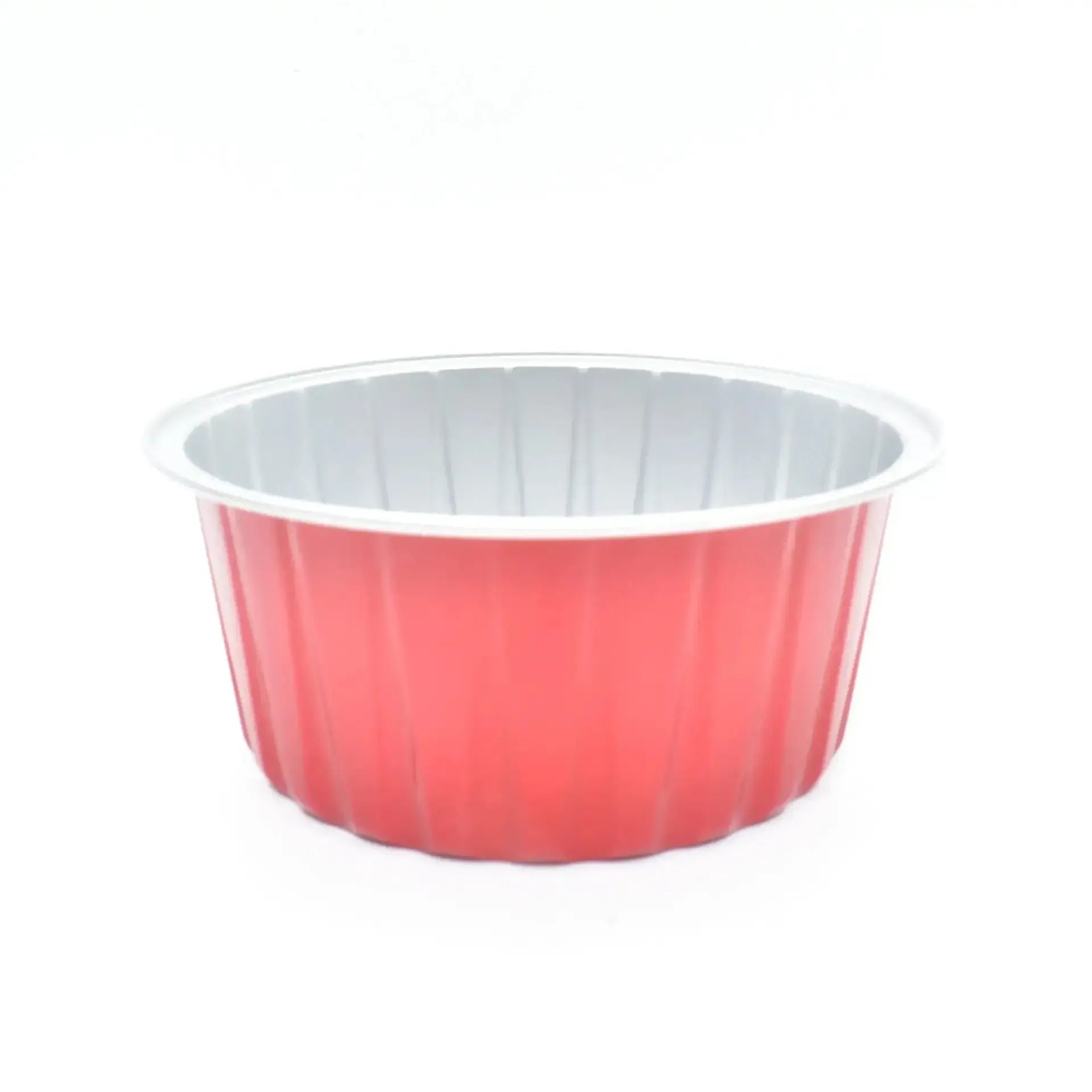 Multicolour Round Foil Container with Lid (25Pcs)