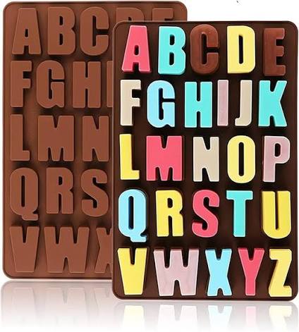 Alphabet Silicon Chocalate Mould Uppercase