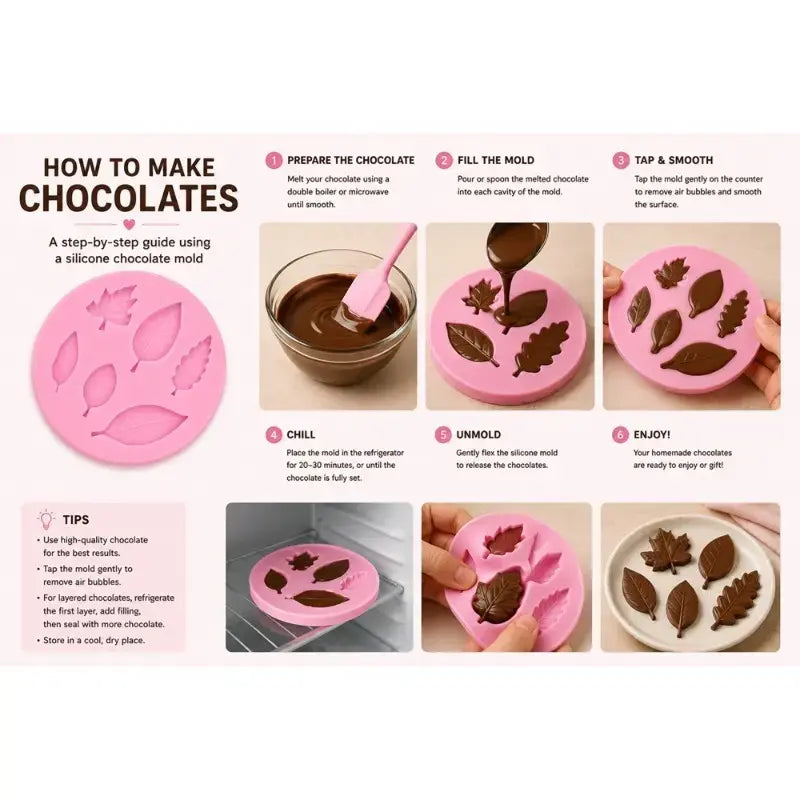 Leaf shape silicon fondant mould